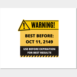 Funny Human Warning Label | Best Before Dating Joke | Humorous Sayings | Social Warnings Posters and Art